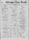 Stratford-upon-Avon Herald Friday 30 November 1900 Page 1