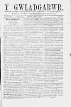 Y Gwladgarwr Saturday 21 August 1858 Page 1