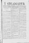 Y Gwladgarwr Saturday 23 October 1858 Page 1