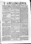 Y Gwladgarwr Saturday 08 January 1859 Page 1