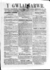 Y Gwladgarwr Saturday 05 February 1859 Page 1