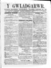 Y Gwladgarwr Saturday 12 February 1859 Page 1