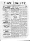 Y Gwladgarwr Saturday 04 June 1859 Page 1