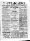 Y Gwladgarwr Saturday 09 July 1859 Page 1