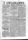 Y Gwladgarwr Saturday 06 August 1859 Page 1