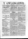 Y Gwladgarwr Saturday 27 August 1859 Page 1