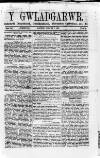 Y Gwladgarwr Saturday 07 January 1860 Page 1