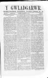 Y Gwladgarwr Saturday 10 March 1860 Page 1