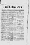 Y Gwladgarwr Saturday 03 February 1866 Page 1