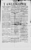 Y Gwladgarwr Saturday 24 February 1866 Page 1