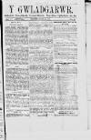 Y Gwladgarwr Saturday 21 April 1866 Page 1