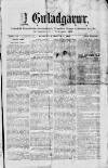 Y Gwladgarwr Saturday 02 June 1866 Page 1