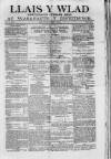 Llais Y Wlad Friday 13 March 1874 Page 1
