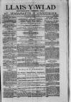 Llais Y Wlad Friday 31 July 1874 Page 1