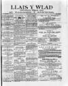 Llais Y Wlad Friday 19 May 1876 Page 1