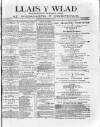 Llais Y Wlad Friday 14 July 1876 Page 1