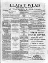Llais Y Wlad Friday 12 July 1878 Page 1