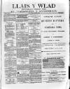 Llais Y Wlad Friday 04 October 1878 Page 1