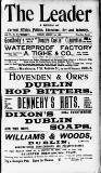 Dublin Leader Saturday 01 August 1903 Page 1
