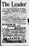 Dublin Leader Saturday 28 September 1907 Page 1