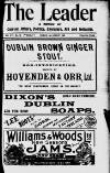 Dublin Leader Saturday 01 August 1908 Page 1