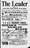 Dublin Leader Saturday 16 January 1909 Page 1