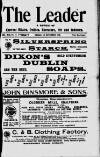 Dublin Leader Saturday 06 November 1909 Page 1