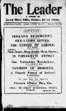 Dublin Leader Saturday 04 January 1919 Page 1