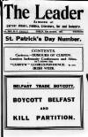 Dublin Leader Saturday 12 March 1921 Page 1