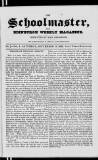 Schoolmaster and Edinburgh Weekly Magazine Saturday 15 September 1832 Page 1