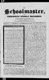 Schoolmaster and Edinburgh Weekly Magazine Saturday 29 September 1832 Page 1