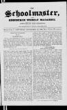 Schoolmaster and Edinburgh Weekly Magazine Saturday 24 November 1832 Page 1