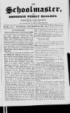 Schoolmaster and Edinburgh Weekly Magazine Saturday 29 December 1832 Page 1
