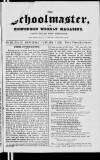 Schoolmaster and Edinburgh Weekly Magazine Saturday 05 January 1833 Page 1