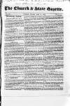 Church & State Gazette (London) Friday 27 May 1842 Page 1