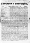 Church & State Gazette (London) Friday 02 September 1842 Page 1