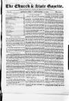 Church & State Gazette (London) Friday 16 September 1842 Page 1