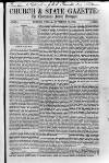 Church & State Gazette (London) Friday 12 November 1852 Page 1