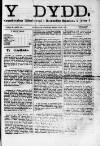 Y Dydd Friday 28 December 1877 Page 1