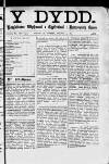 Y Dydd Friday 11 January 1889 Page 1