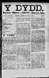 Y Dydd Friday 15 February 1889 Page 1