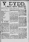 Y Dydd Friday 06 September 1889 Page 1