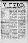 Y Dydd Friday 01 November 1889 Page 1