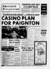 Torbay Express and South Devon Echo Thursday 05 March 1987 Page 1