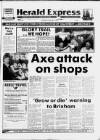 Torbay Express and South Devon Echo Saturday 07 January 1989 Page 1
