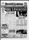Torbay Express and South Devon Echo Saturday 22 April 1989 Page 1