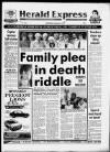 Torbay Express and South Devon Echo Wednesday 06 September 1989 Page 1