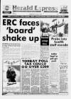 Torbay Express and South Devon Echo Wednesday 06 December 1989 Page 1