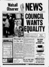 Walsall Observer Friday 01 December 1989 Page 1