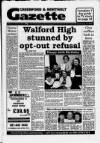 Greenford & Northolt Gazette Friday 31 January 1992 Page 1